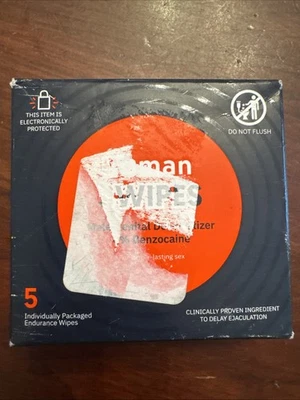 Roman Swipes con toallitas de resistencia al 4% de benzocaína - 5 unidades CADUCA 10/2025 Foto 1 de 4