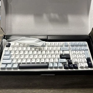 AULA F99 Mechanical Keyboard | Hot-Swap | Blue/White Keycaps | Open Box - Picture 1 of 6