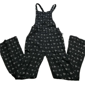 Volcom Travel High Romper Pants Sz XS Racer-Back Snap Crotch Pockets NWT - Picture 1 of 16