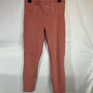 Spanx Damen Jeans Leggings Rot Lachs Gr. M Medium Skinny Stretch Hose - Bild 1 von 5
