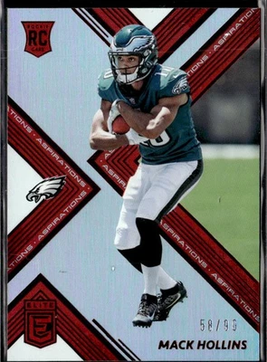 2017 Panini Donruss Elite Aspirations /90 Mack Hollins Eagles #197 - Image 1 of 2