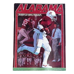1984 Alabama Crimson Tide vs Boston College Eagles Football Program Doug Flutie - Picture 1 of 16