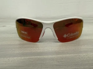 Columbia C558SPG Wingard 105 Shiny White+Red/Orange Men's Sunglasses - Picture 1 of 9