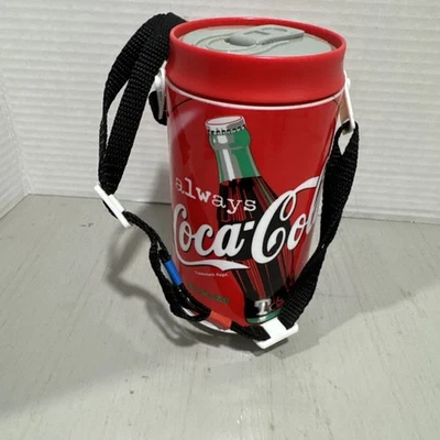 "Taza de viaje Coca Cola 1999 de plástico con tapa giratoria 6"" H" Foto 1 de 4