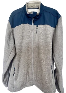 ORVIS Jacket Men's XXL 2XL Gray Blue Bonded Mesh Full Zip Midweight Pockets - Picture 1 of 24