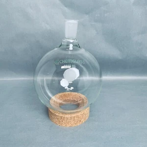 Chemglass Round Bottom Flask 2L Single Neck 24/40 Outer Joint - Set of 2 Flasks - Picture 1 of 5