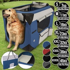 Leopet Klappbare Transportbox für Hund Katze & Kleintier in XXL mit Zubehör - Bild 1 von 15