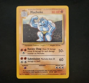 Pokémon TCG Machoke Base Set 34/102 Regular Unlimited Uncommon - Picture 1 of 3