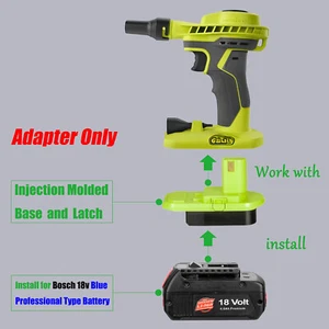 1 Adaptador para BOSCH 18V BAT609 Batería a Alimentación para Herramientas Inalámbricas Ryobi 18V - Imagen 1 de 6