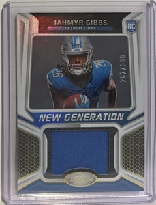 Jahmyr Gibbs 2023 Certified RC New Generation Jersey CARD #D267/399 - Picture 1 of 3