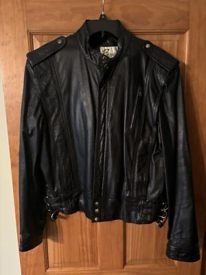 Кожаная куртка Bermans с подкладкой на молнии размер 44 - Изображение 1 из 4