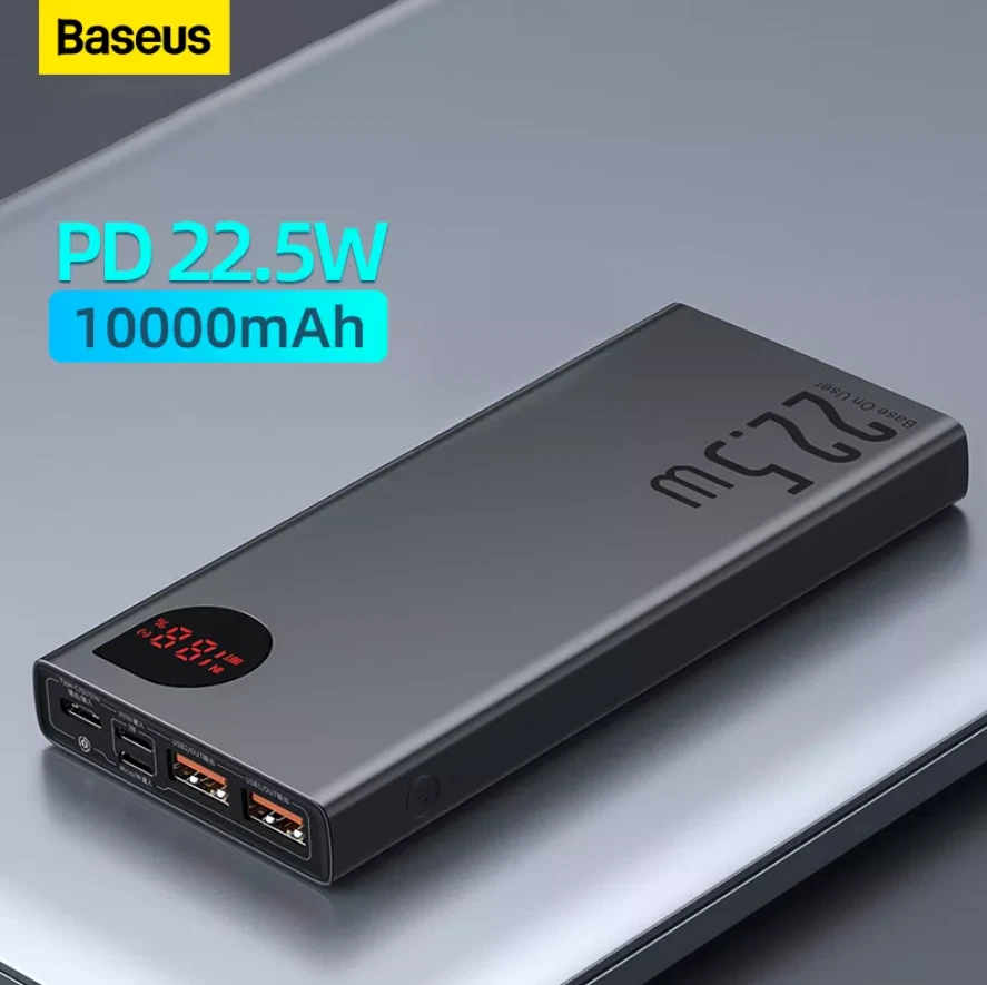 Fast Charging Power Bank 10000mAh 22.5W Portable External Battery Charger USB-C - Image 1 of 4