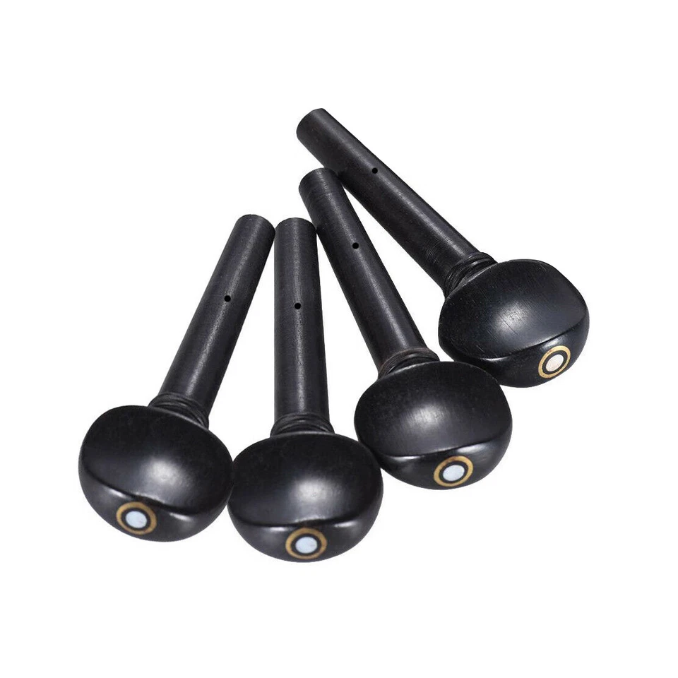 Violin Ebony Pegs Peg fit 3/4 Size String w/ Parisan Eye Pegs Hole Drilled - Image 1 of 1