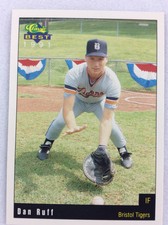 1991 Bristol Tigers-Classic BEST Minor League Baseball Card-Dan Ruff