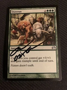 MTG Magic Overrun Signed Artist Proof x1 Planechase 2012 Carl Critchlow - Picture 1 of 2