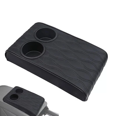 For Car Center Console Box Black Armrest Pad Cover Heighten Cushion Protector Foto 1 de 4
