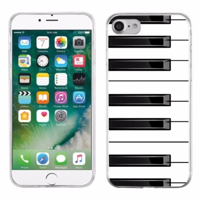 For Apple iPhone 8 Slim-Fit TPU Gel Protector Phone Case - Piano Design - Image 1 of 3