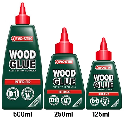 EVO-STIK Wood Glue Fast Setting Formula Interior Extra Strong Adhesive Wood Glue