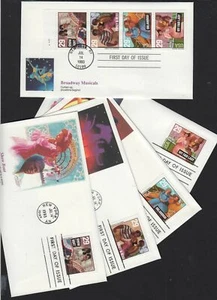 1993 American Music 4 designs Sc 2767-2770 2770a booklet pane FLEETWOOD cachets - Picture 1 of 2