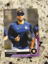 2020 TOPPS NOW ROAD TO OPENING DAY RTOD PARALLEL CARD /25 ASTROS GEORGE SPRINGER