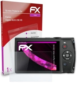 atFoliX Glass Protector for Canon Digital IXUS 230 HS 9H Hybrid-Glass - Picture 1 of 8