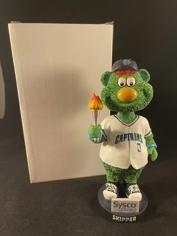 Lake County Captains Bobblehead Skipper Olympic Torch Cleveland Guardians NIB Cover