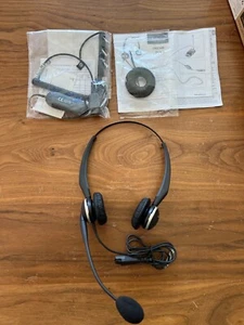 Jabra GN2125 Duo Headset Hands Free and GN1200 2M Coiled QD to MOD Plug Cable - Bild 1 von 6