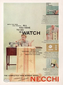 Macchina da cucire Necchi 1953: tutto quello che devi fare è guardare pubblicità stampa vintage - Foto 1 di 1