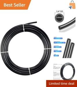High-Pressure 32.8ft Black Nylon Air Brake Tubing - 913 PSI Burst Pressure - Picture 1 of 9