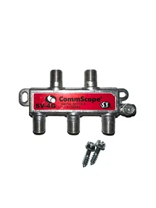 CommScope High Quality 4-way Cable SPLITTER TV DIGITAL CABLE INTERNET COAX 2PACK - Picture 1 of 1