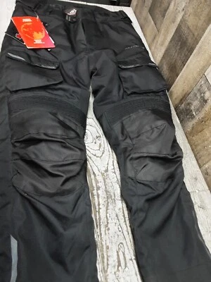 Tourmaster Caliber Padded Motorcycle Riding Men's Pants Black Size Large - Image 1 of 4