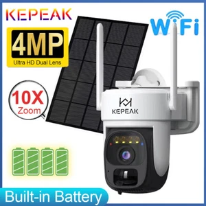 Camara De Seguridad Solar Inalambricas Para Exterior Con Vision Nocturna y Audio - Picture 1 of 12