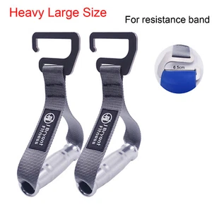 Resistance Band Exercise Metal Handles e-type-Hook Portable Fitness Equipment - Picture 1 of 10