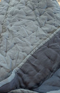 The Company Store Legends Hotel Relaxed Linen Quilt Comforter King Navy Blue - Picture 1 of 5