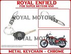 Royal Enfield "METAL KEYCHAIN - CHROME" For Super Meteor 650 - Express Shipping