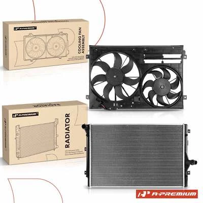 Radiator & Cooling Fan Assembly for VW Passat Jetta  2009 Audi TT Quattro 09-15 Foto 1 de 4