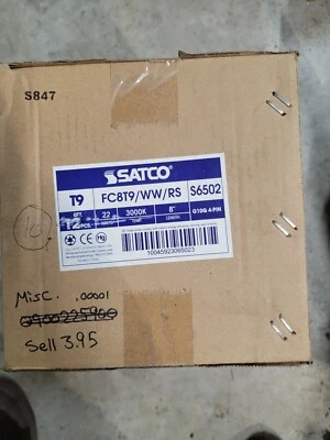 Box Of 10 - Satco S6502 3000K 22-Watt 4 Pin T9 Circline Lamp, Warm White - Image 1 of 2