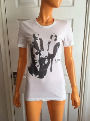 Deuxieme Mauro Grifoni White 100% Cotton Graphic T-shirt Size M UK8-10 - Image 1 of 4