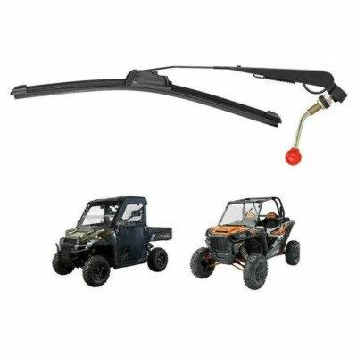 For Polaris Ranger 570 RZR 1000 Can Am X3 Manual Hand Operated Windshield Wiper - Image 1 of 4