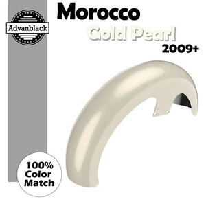 Morocco Gold Pearl 21" Reveal Wrapper Hugger Front Fender Fits Harley Street 09+ - Picture 1 of 9