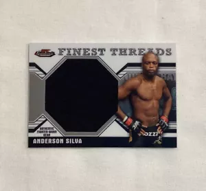 TARJETA DE PARCHE RELIQUIA ANDERSON SILVA 2011 TOPPS MEJOR UFC MMA FIGHTER USADA - Imagen 1 de 2