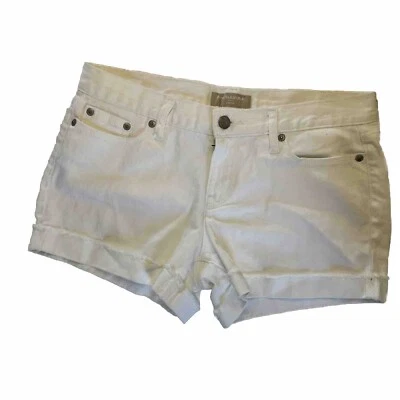 Pantalones Cortos Banana Republic Mujer 28/6 Blanco Denim Deshilachado Puños Foto 1 de 4