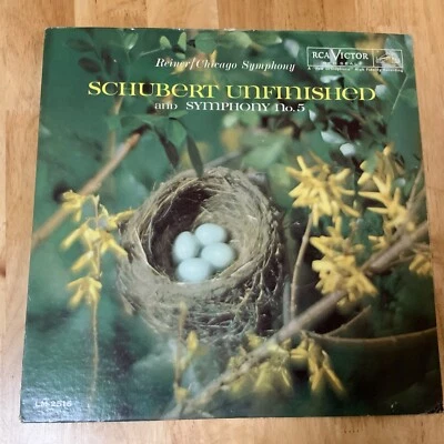 SCHUBERT UNFINISHED Symphony No 5 LP Reiner LM-2516 Vinyl 1961 Album MONO - Изображение 1 из 4