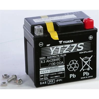 Yuasa Battery YTZ7S Sealed Factory Activated YUAM727ZS — 第 1/4 张图片