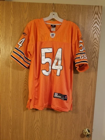Brian Urlacher #54 Chicago Bears Sewn Reebok On Field Jersey Sz 48 EUC Cover