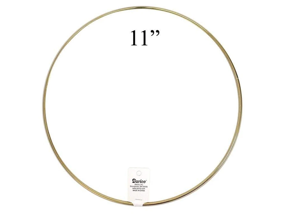 Anillo de metal Darice dorado - 11 pulgadas Foto 1 de 1