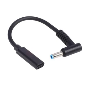 Type-c female to DC 4.5mm x 3.0mm Power PD Fast Charge Cable For HP Laptop r - Afbeelding 1 van 11