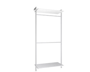 Regalsystem SOFT - Modul 2 mit Boden-Wand-Befestigung - Bild 1 von 4