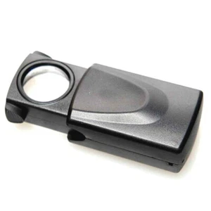 Portable 20X Pull Type Magnifier Mini Pocket Magnifying Glass Led Lights Loupe - Picture 1 of 12