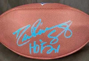 Drew Pearson Dallas Cowboys Signed The Duke NFL Football Inscribed HOF 21 (JSA) - Picture 1 of 3